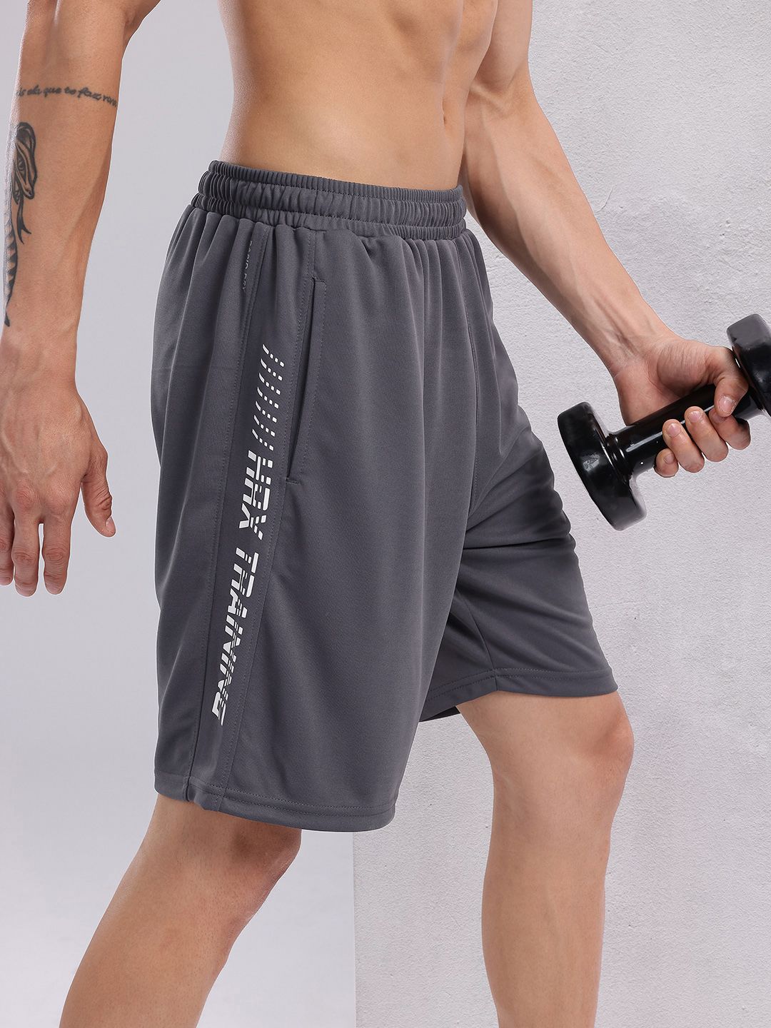 HRX by Hrithik Roshan Men Typography Print Training Shorts