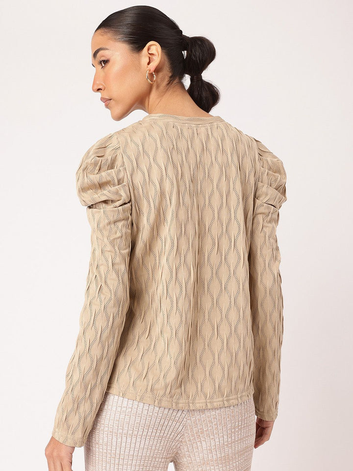 DressBerry K-Style Staple Open-Knit Textured Top