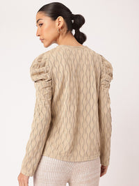 DressBerry K-Style Staple Open-Knit Textured Top
