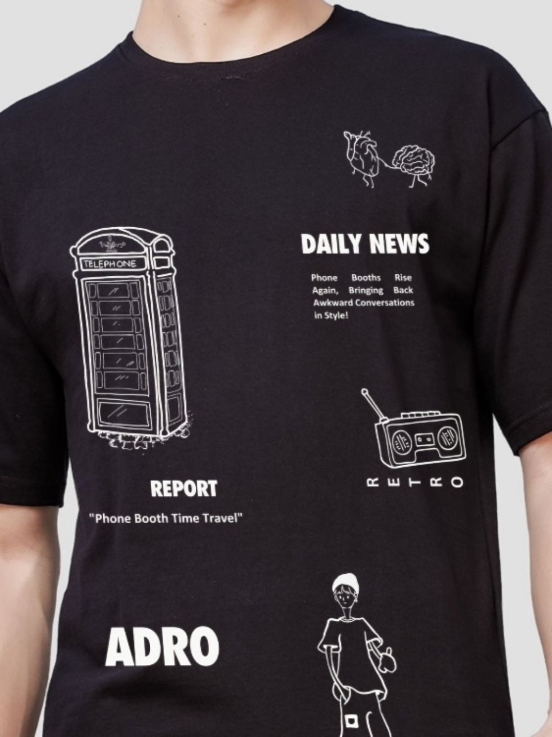 ADRO Men Printed T-shirt
