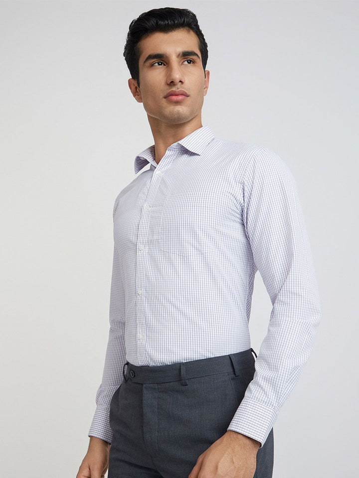 Park Avenue Slim Fit Checked Formal Shirt