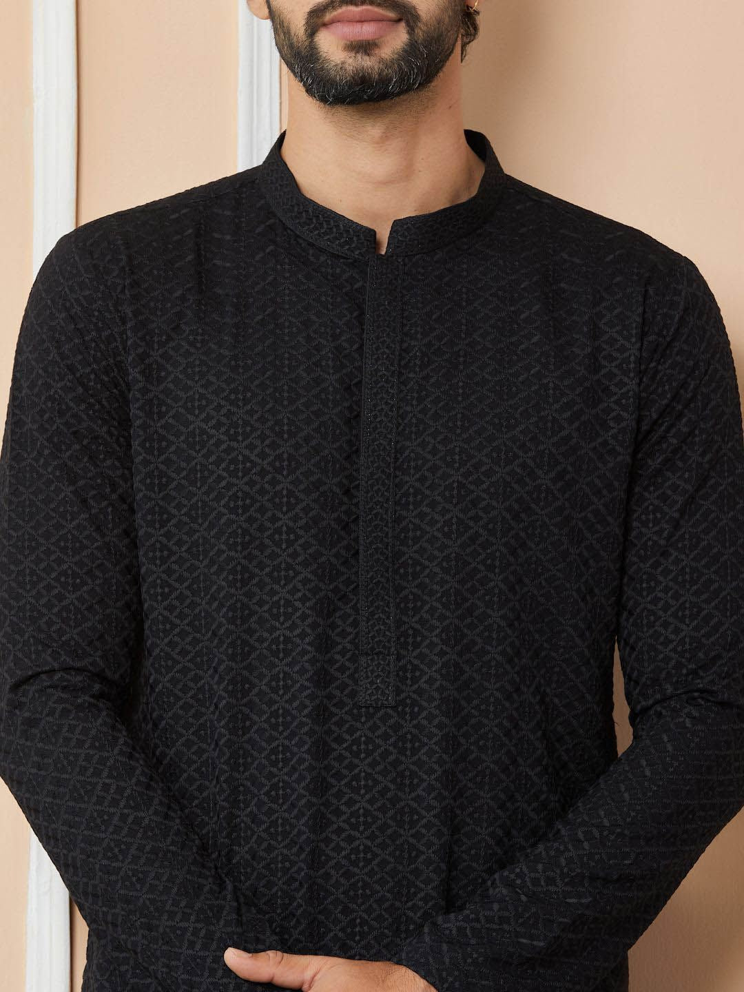 See Designs Ethnic Motifs Embroidered Regular Thread Work Kurta with Pyjamas