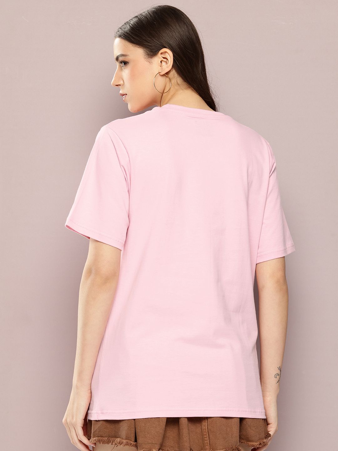 Dillinger Womens Short Sleeve Oversized Printed Tshirt