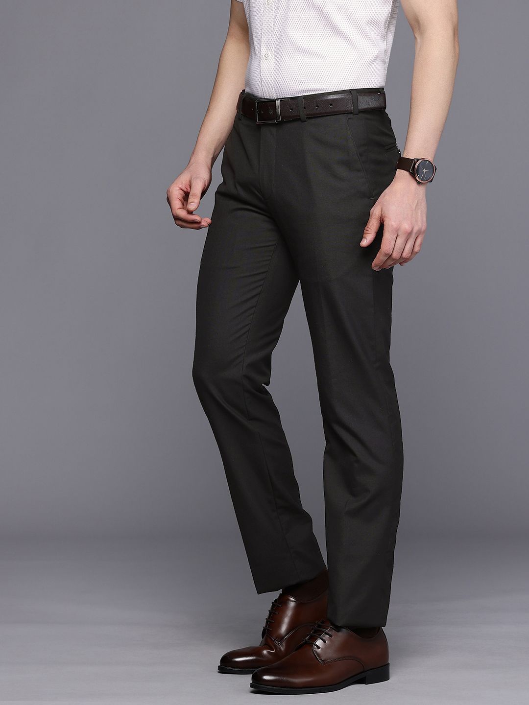 Raymond Men Slim Fit Formal Trousers