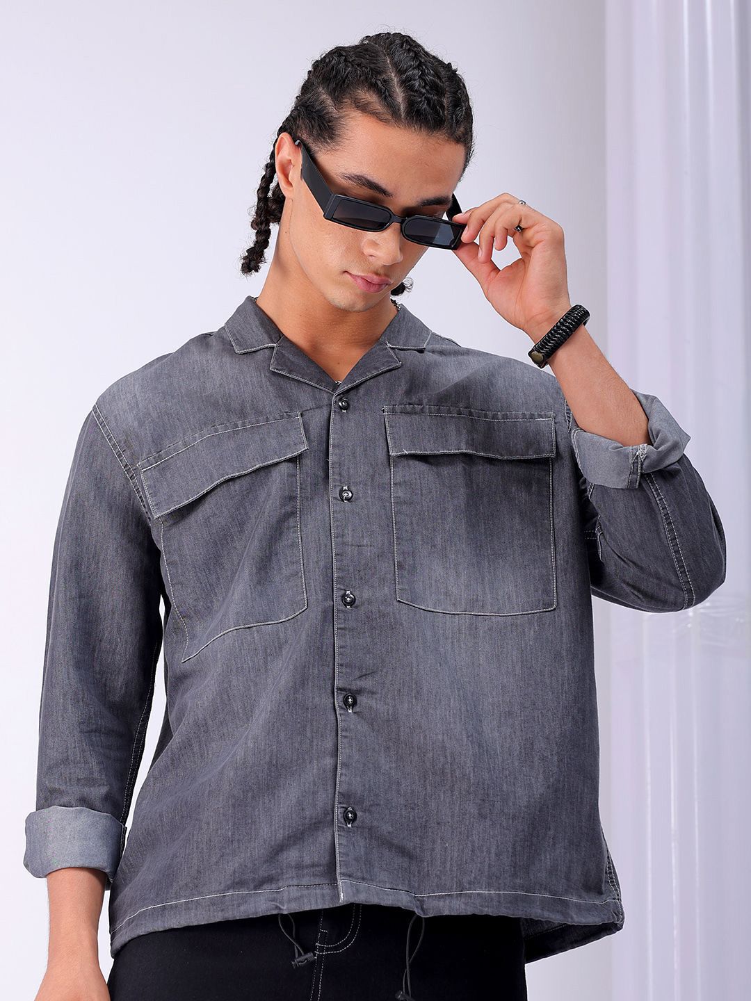 The Indian Garage Co Men Boxy Opaque Casual Shirt