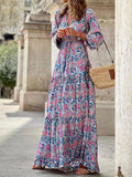 all about you Floral Printed V-Neck Maxi Dress