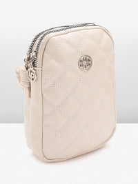 Lino Perros Structured Sling Bag with Quilted Detail