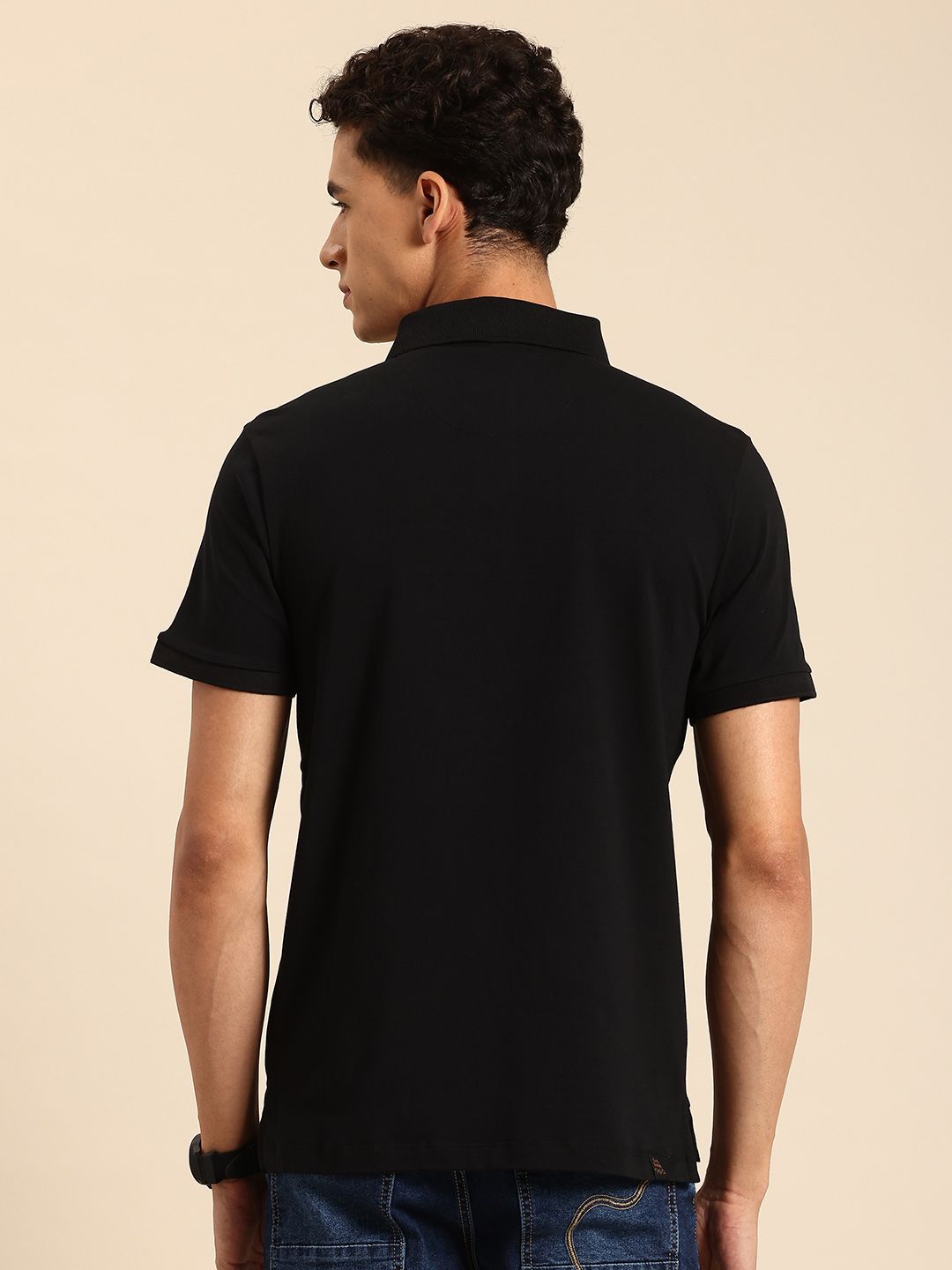 Being Human Printed Polo Collar Pure Cotton T-shirt