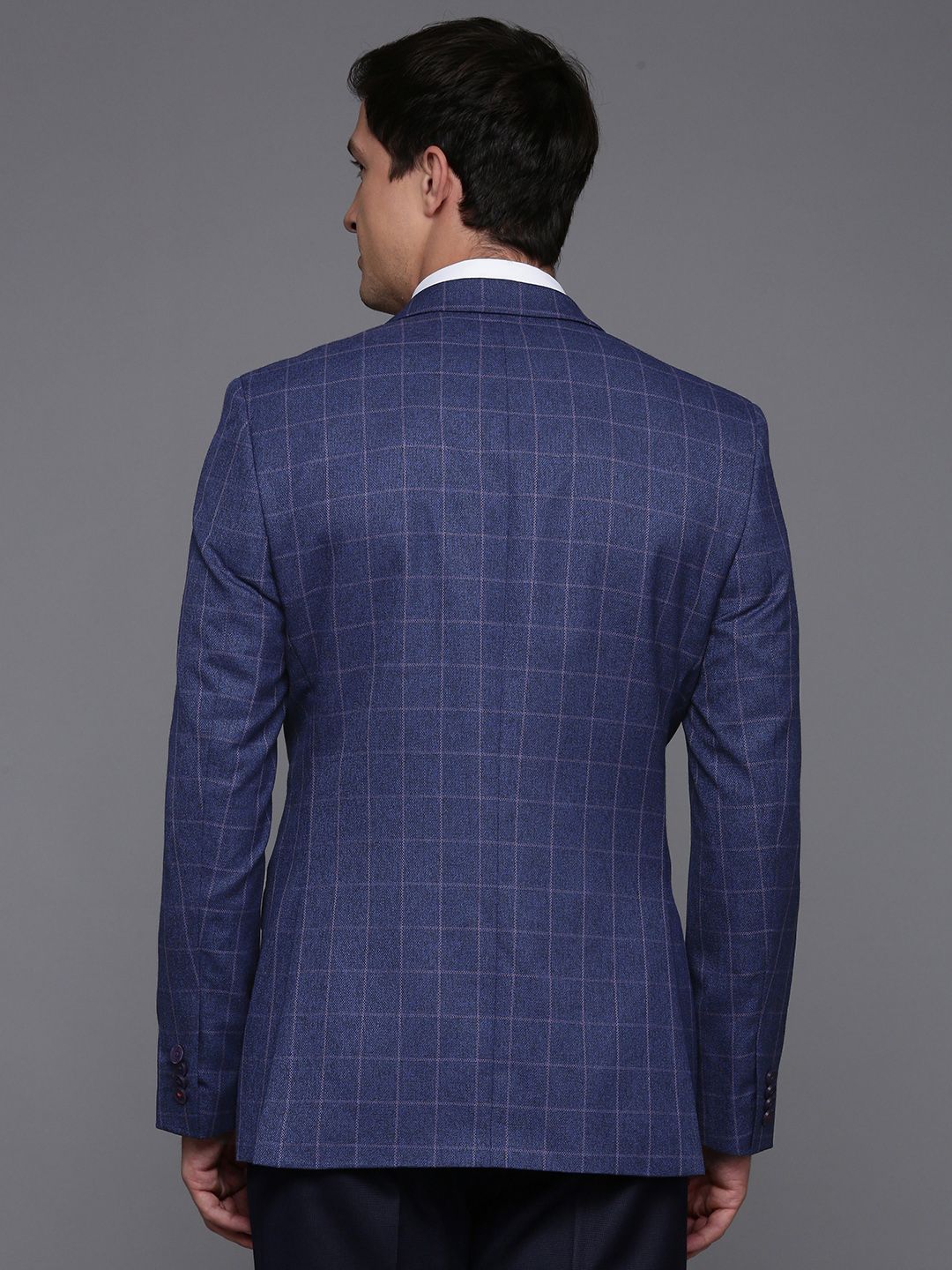 Raymond Checked Single Breasted Formal Blazer