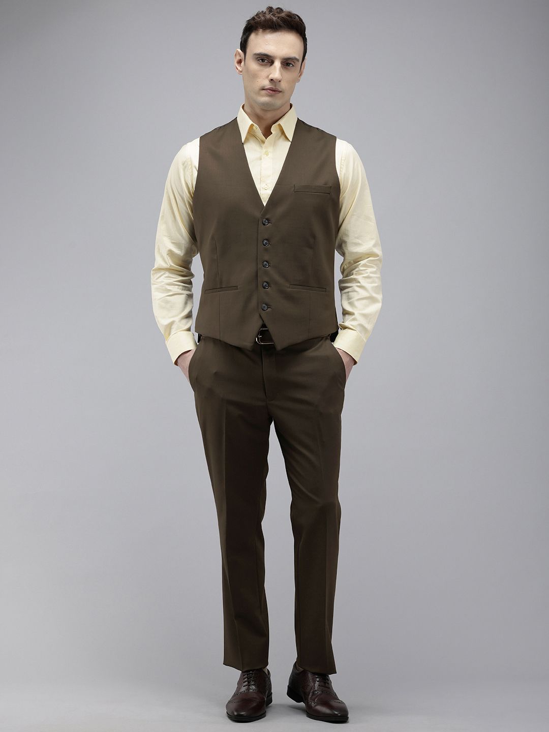 Park Avenue Super Slim Fit  Single Breasted 3-Peice Formal Suit