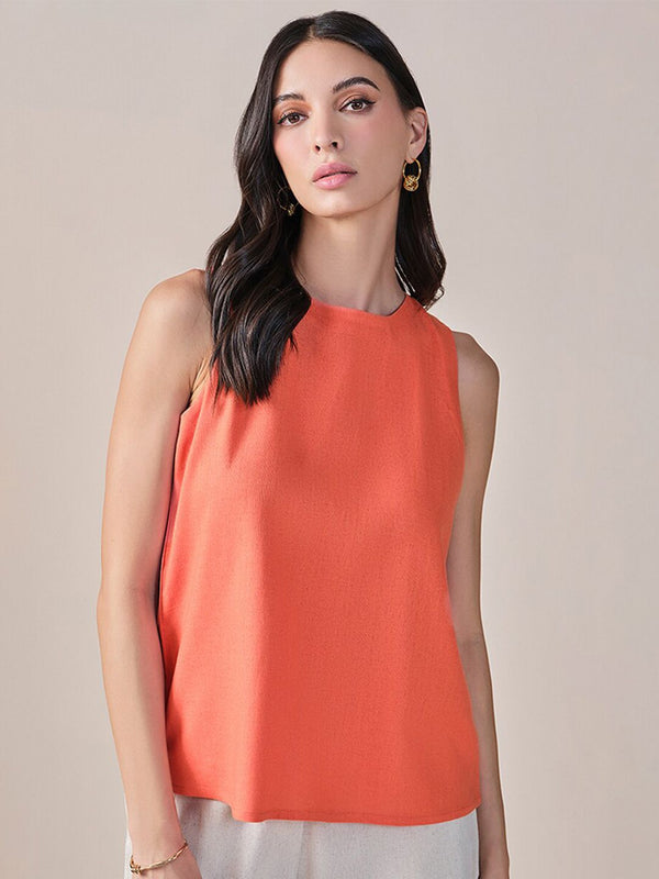 AND Round Neck Sleeveless Top