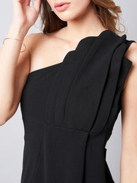 Athena Women Black Solid Sheath Dress