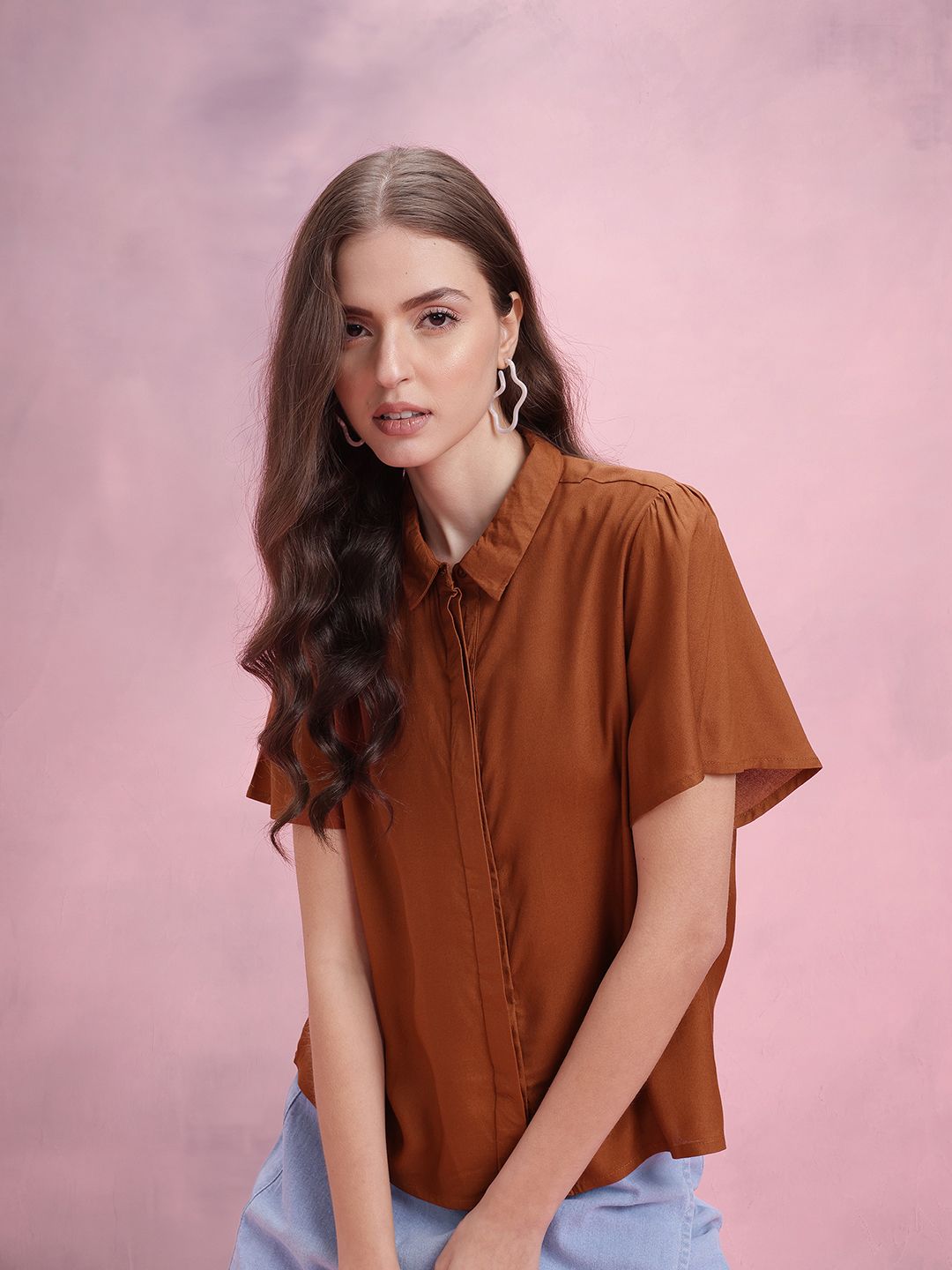 DressBerry Solid Casual Shirt