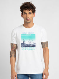 SPYKAR Typography Printed Short Sleeve T-shirt