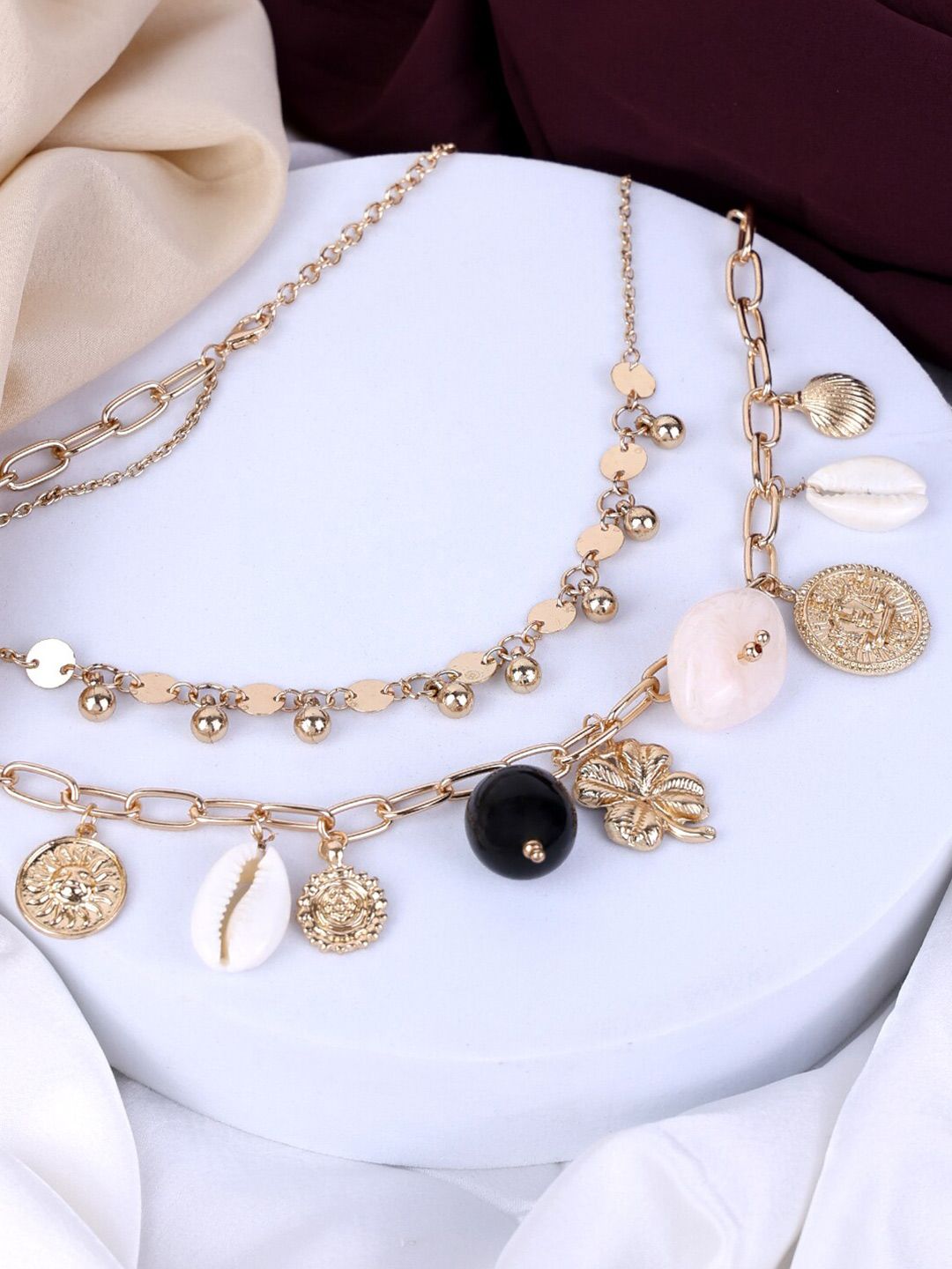 VOGUE PANASH Brass Gold-Plated Necklace