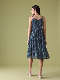 Anouk Floral Printed Ethnic Dress
