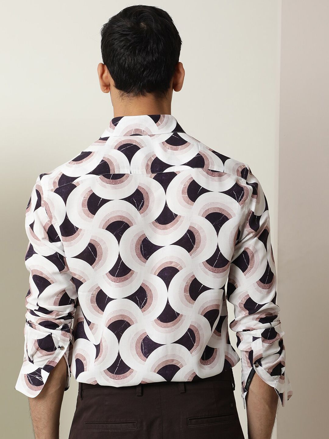 RARE RABBIT Men Febug Slim Fit Printed Shirt