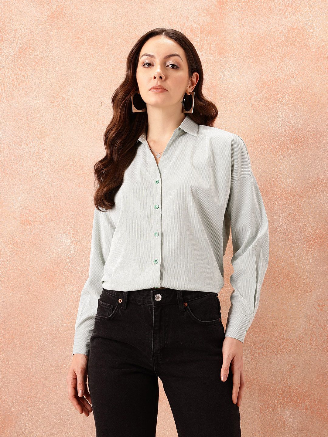all about you Pinstripes Formal Shirt