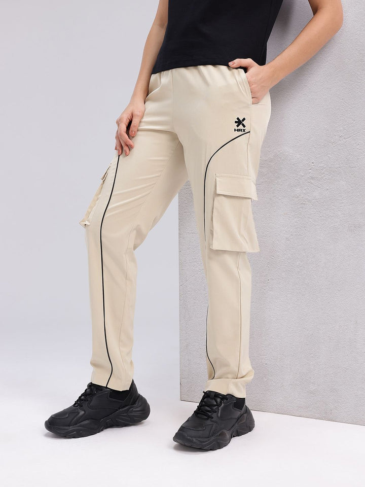 HRX by Hrithik Roshan Women Taping Detail Lifestyle Cargos
