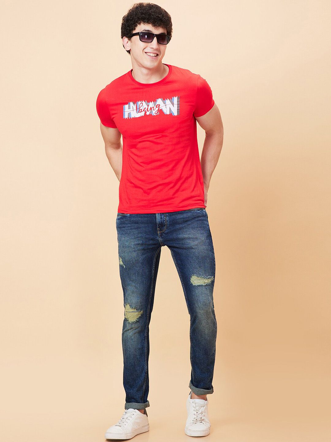 Being Human Men Slim Fit Light Fade Jeans