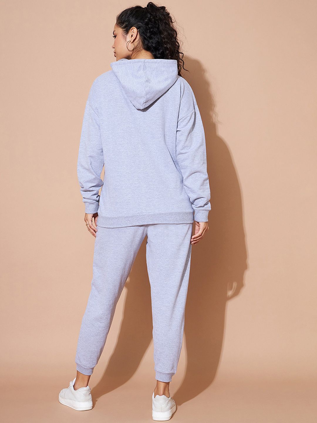 SASSAFRAS BASICS Embroidered Hoodie Long Sleeve Oversized Co-Ords