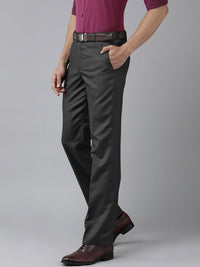 Park Avenue Men Formal Black Trousers
