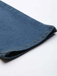 The Indian Garage Co Men Blue Slim Fit Heavy Fade Stretchable Jeans