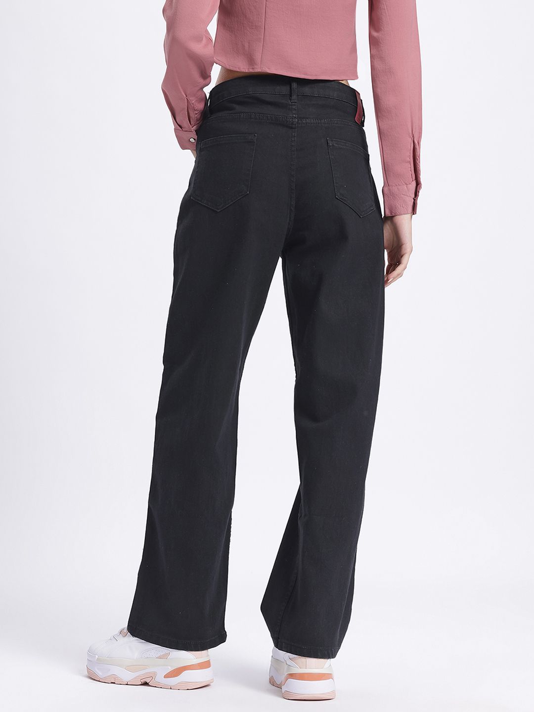 DressBerry Women Rollers Straight Fit Jeans