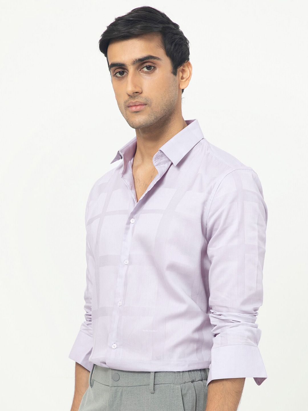 RARE RABBIT Men Boxlines Regular Fit Checked Cotton Shirt