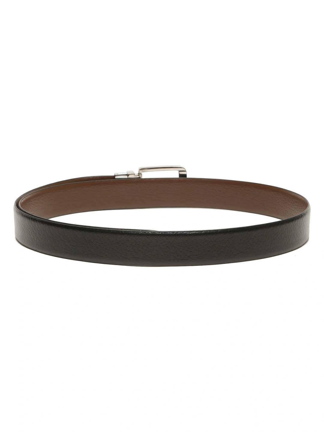 Teakwood Leathers Men Textured Leather Reversible Formal Belt
