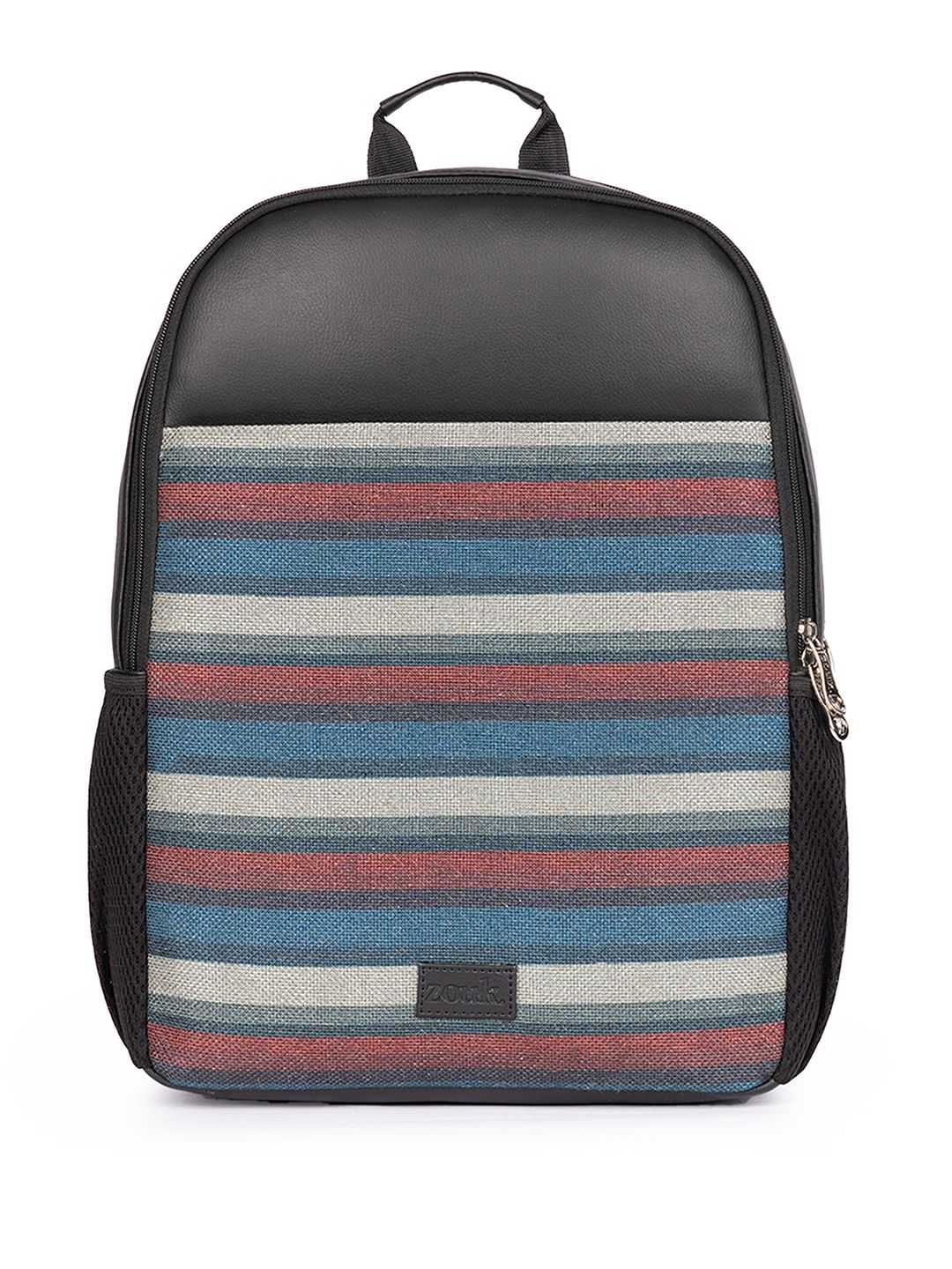 ZOUK Mysore Mosaic Striped Backpack with Compression Straps - 16 L