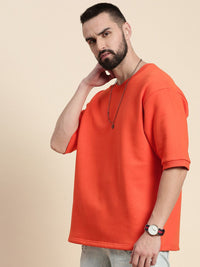 DILLINGER Round Neck Oversized Fleece Sweatshirt
