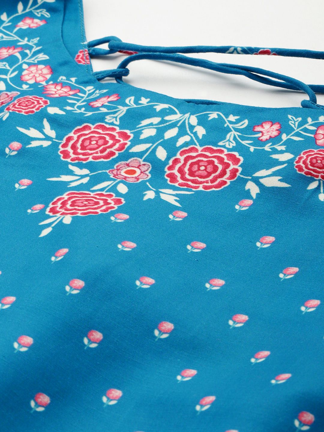 Anouk Women Floral Printed Regular Kurta With Sharara & Dupatta