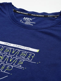 HRX by Hrithik Roshan Typography Printed Rapid-Dry Training T-shirt