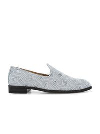 House Of Pataudi Men Embroidered Casual Slip On Mojaris