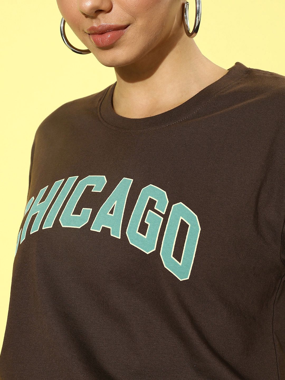 DILLINGER Women Typography Printed Boxy T-shirt
