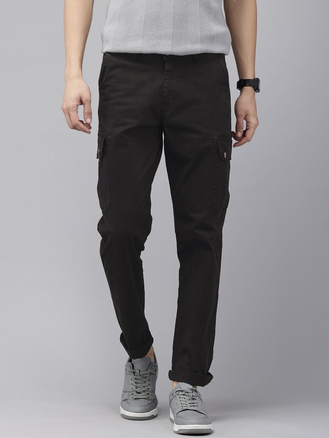 SPYKAR Men Slim Fit Cargos Trousers