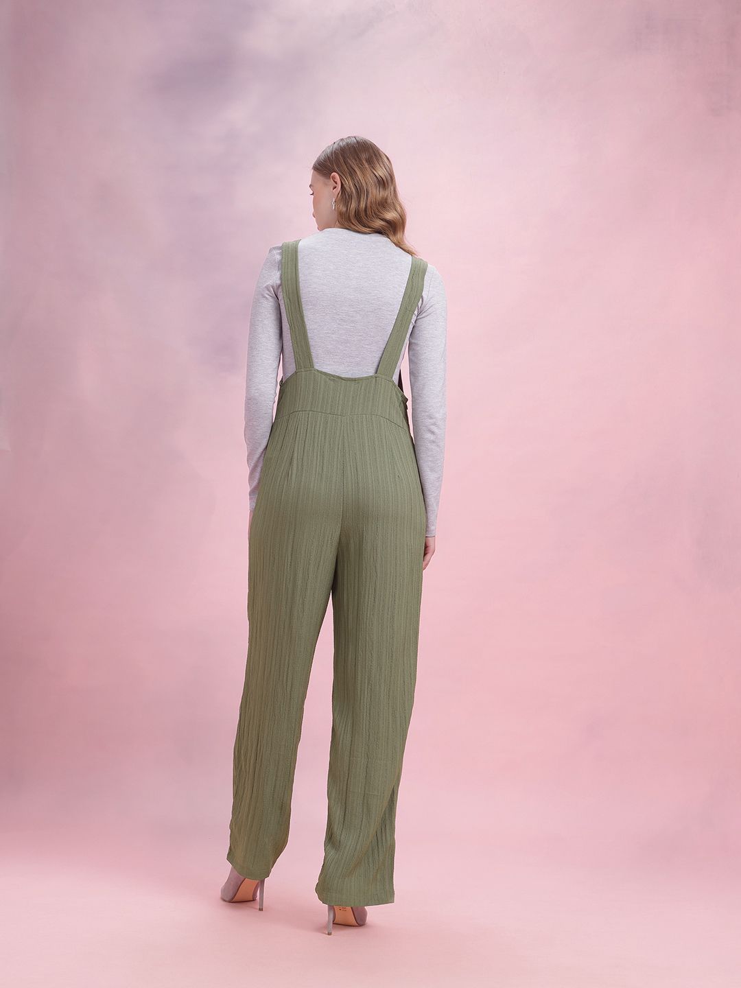 DressBerry Textured Basic Jumpsuit