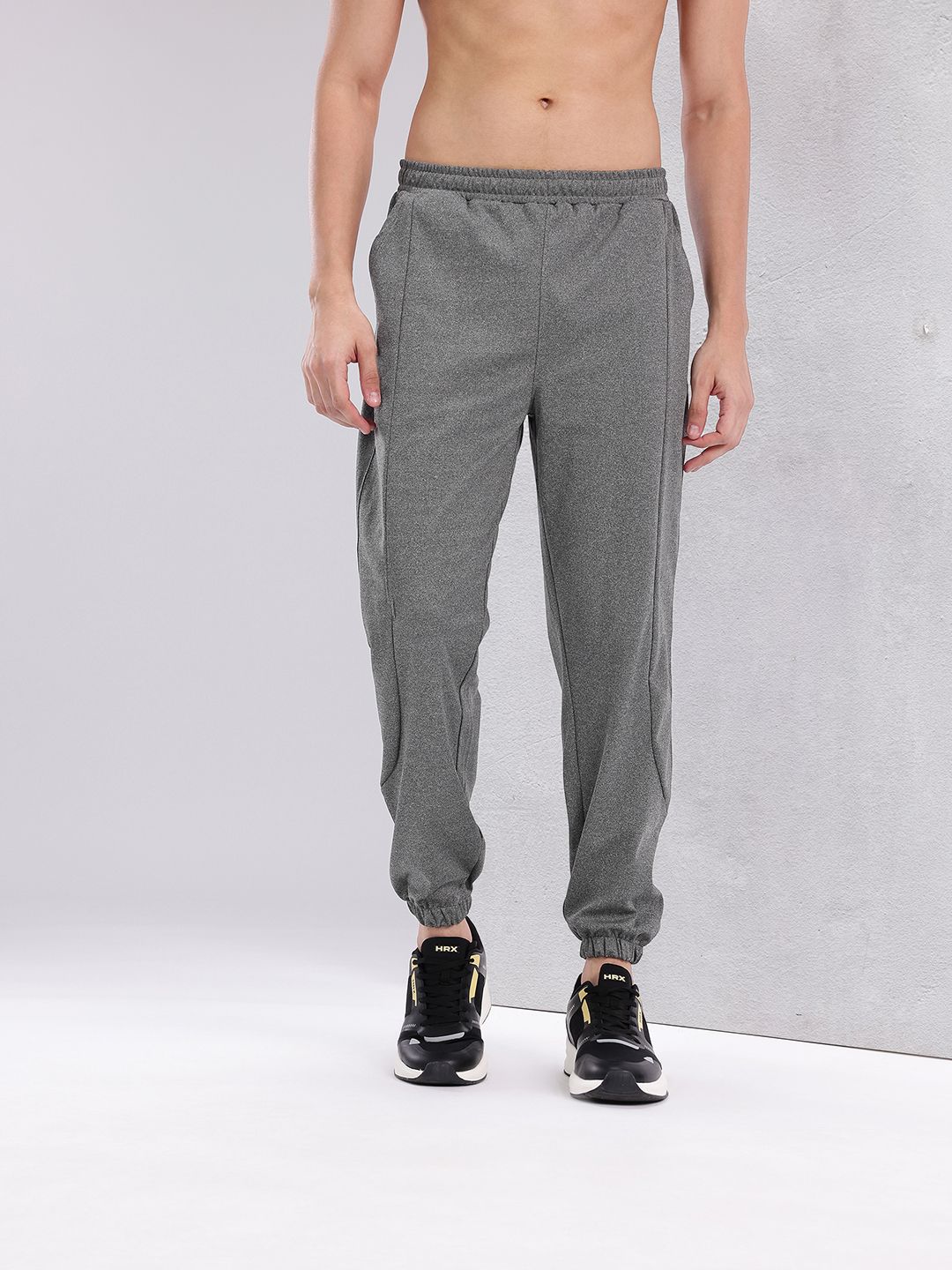 HRX by Hrithik Roshan Men Brand Logo Print Detail Rapid-Dry Training Joggers