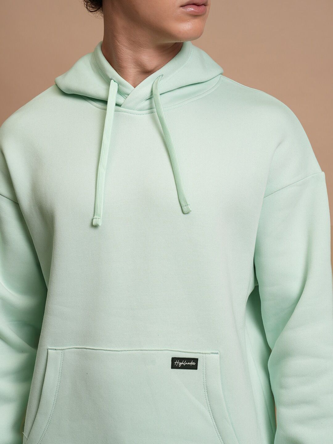 HIGHLANDER Oversized Drop Shoulder Hooded Pullover Sweatshirt