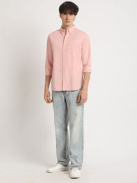 THE BEAR HOUSE Men's Solid Slim Fit Casual Shirt