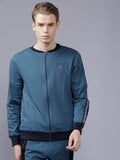 The Indian Garage Co Men Teal Blue Solid Sweatshirt