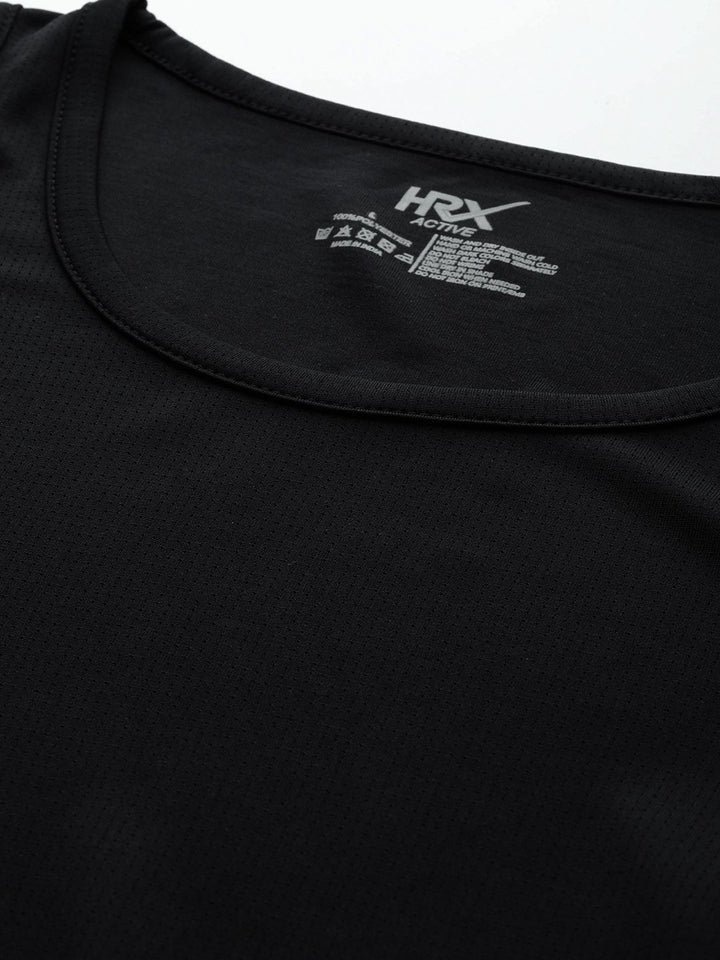Hrx oleh Hrithik Roshan Brand Logo Print Running Tank T-Shirt