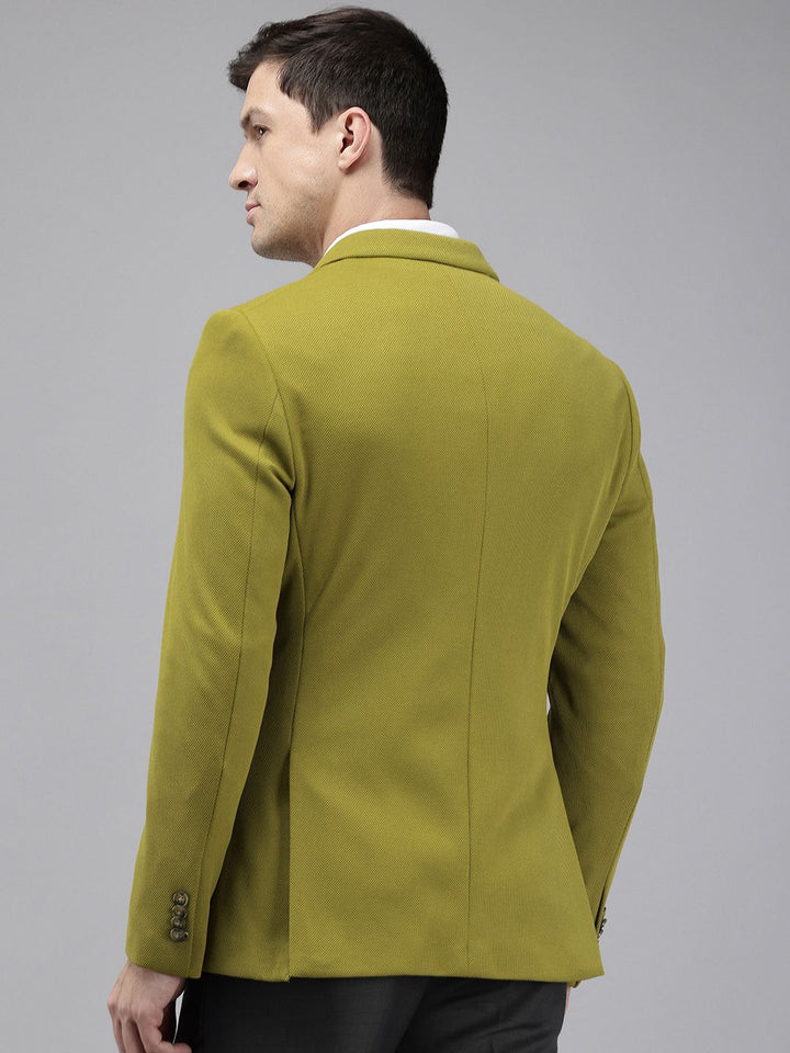 Park Avenue Self Design Single-Breasted Super Slim Fit Casual Blazer
