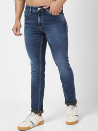SPYKAR Men Skinny Fit Low-Rise Heavy Fade Stretchable Jeans