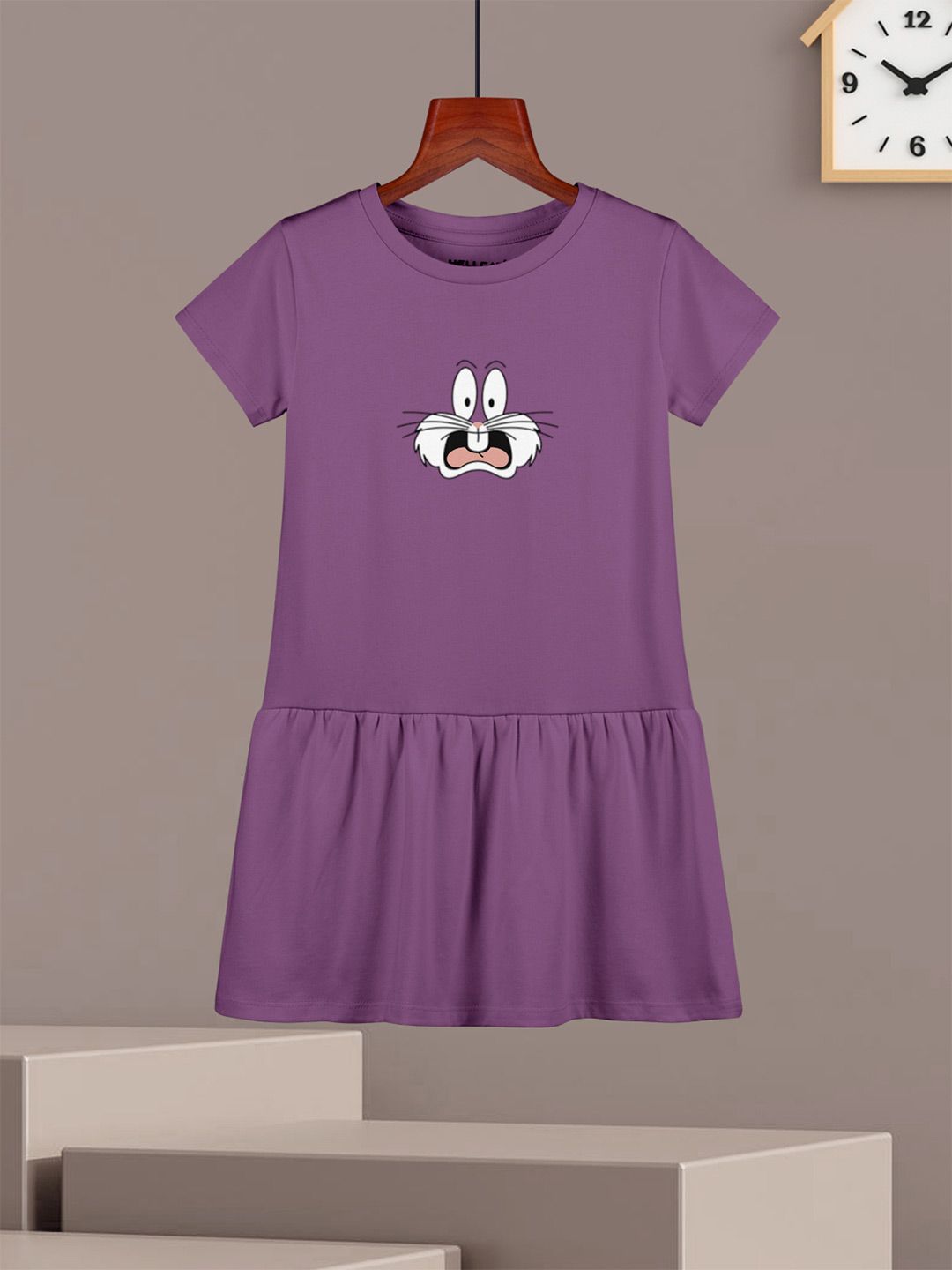 HELLCAT Girls Pack Of 2 Printed Cotton Drop-Waist Dress