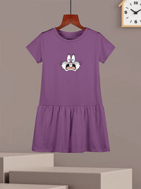 HELLCAT Girls Pack Of 2 Printed Cotton Drop-Waist Dress
