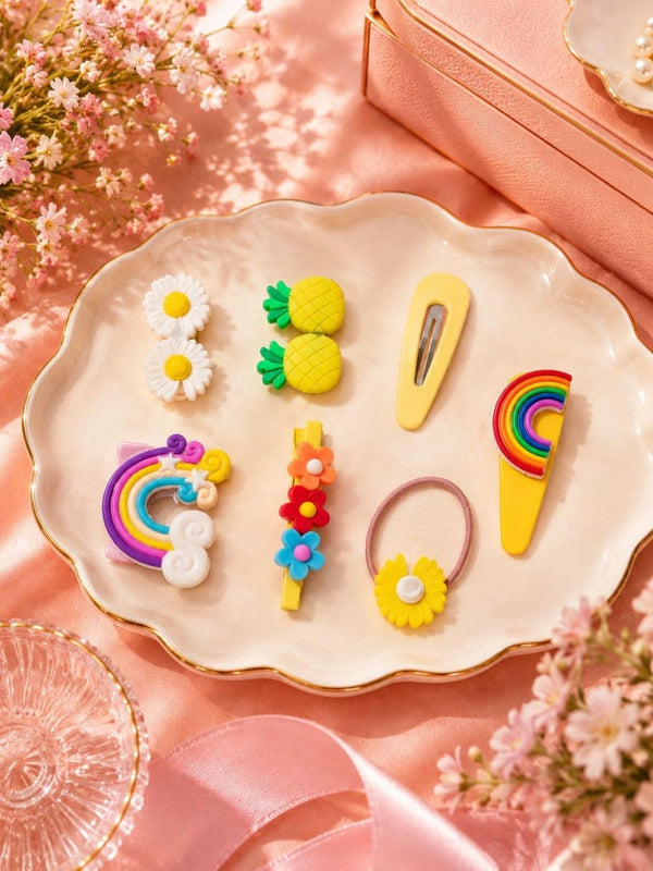 VOGUE PANASH Women Set of 5 Embellished Hair Accessory Set