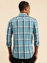 Being Human Slim Fit Opaque Pure Cotton Checked Casual Shirt