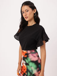 DressBerry Schiffli Show Extended Sleeve Top